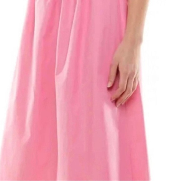 WAYF Pink Cut-Out Midi Dress Peggy - Picture 3 of 9